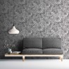 Papeldecor|Wallpaper white 3D flowers|Wallpaper