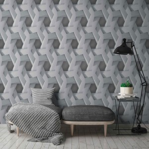 Casadeco|Plain wallpaper with raw white textile look|Wallpaper 2