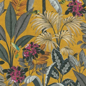 Marburg|Papier Peint floral haut de gamme anthracite|Papier Peint