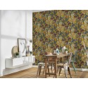 Papeldecor|Papier Peint feuilles tropicales moutarde|Papier Peint