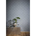Papeldecor|Tapete leuchtende blaue graue Kreise|Tapeten