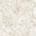 Grandeco|Botanische Tapete Pflanzen und Blätter Sepiatöne|Tapeten