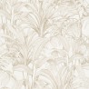 Grandeco|Papier peint botanique plantes et feuilles tons sépia|Papier Peint