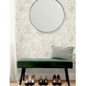Grandeco|Botanical wallpaper plants and leaves sepia tones|Wallpaper