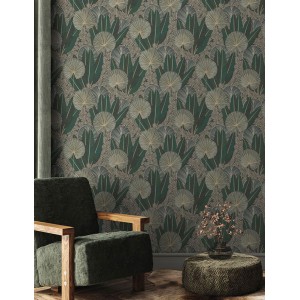 Marburg|Reptile skin effect wallpaper in silver grey|Wallpaper 2