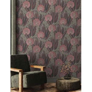 Grandeco|Papier peint floral vert tropical brillant|Papier Peint 2