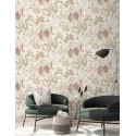 Grandeco|Tapete tropische Palmen beige und gold|Tapeten