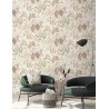 Grandeco|Papier peint palmiers tropicaux beige et or|Papier Peint