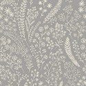 Grandeco|Floral wallpaper Scandinavian gray flowers|Wallpaper