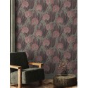 Papeldecor|Wallpaper plum floral modern metallic|Wallpaper