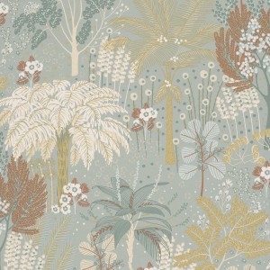 Caselio|Papier peint grandes feuilles de bananier noires|Tropical