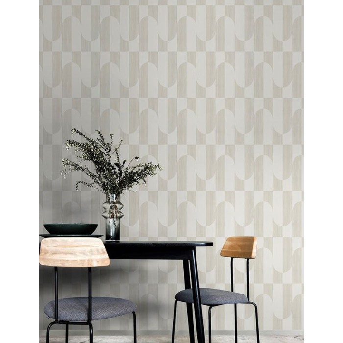 Papeldecor|Papier peint moderne motif géométrique design tons beige|Papier Peint
