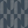 Papeldecor|Papel pintado geométrico diseño moderno azul y plateado|Papel Pintado
