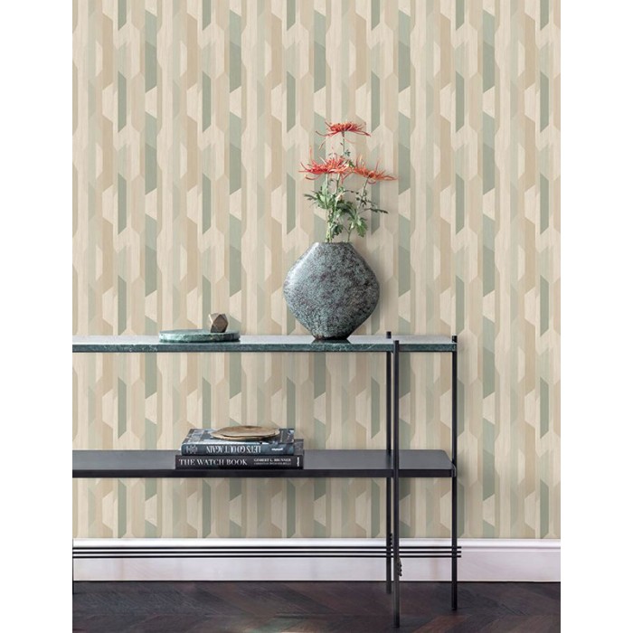 Papeldecor|Wallpaper geometric wood effect Scandinavian style|Wood Imitation