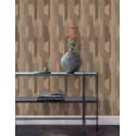 Papeldecor|Modern wood-effect wallpaper with geometric shapes|Wood Imitation
