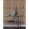 Papeldecor|Modern wood-effect wallpaper with geometric shapes|Wood Imitation