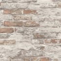 Papeldecor|Wallpaper brown industrial brick|Brick Imitation