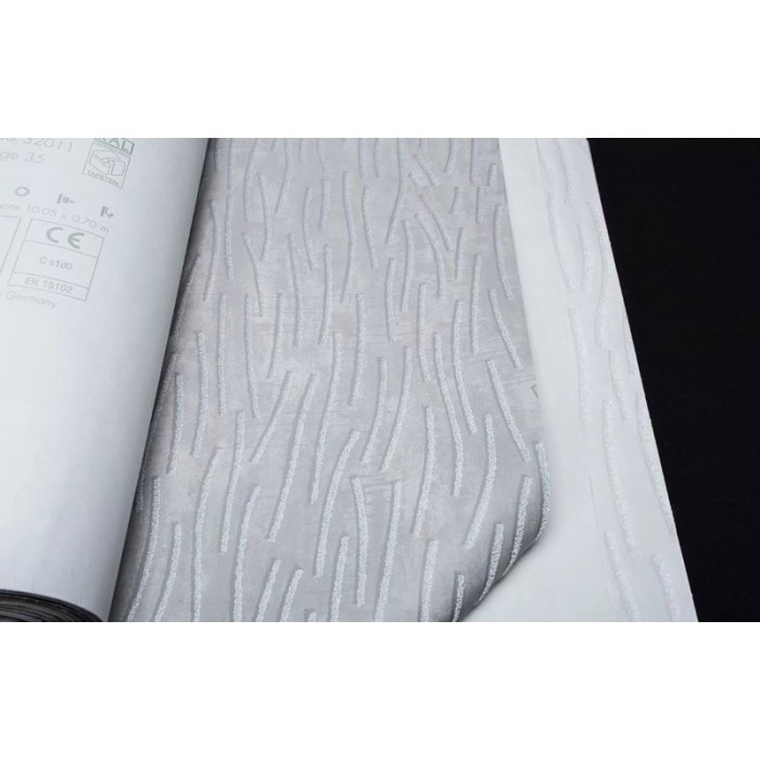 Papeldecor|Modern gray wallpaper with relief|Clearance