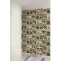 Papeldecor|Papier peint planches de bois blanches|Liquidation