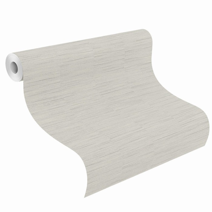 Papel Pintado efecto textil gris -  834185