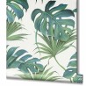 Papeldecor|Tapete mit großen tropischen Dschungelblättern in Grün|Tapeten