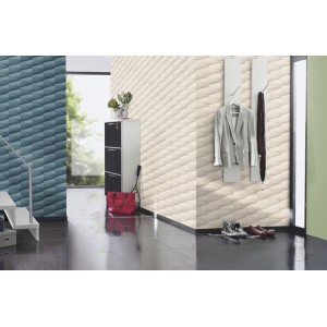Rasch|Papier peint moderne cônes bleus effet 3D|Effet 3D 2