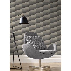 Rasch|Wallpaper modern blue cones 3D effect|3D Effect 2