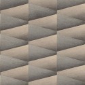 Rasch|Papier peint 3D cônes gris et brun style moderne|Effet 3D