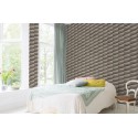 Rasch|Wallpaper 3D cones grey and brown modern style|3D Effect