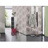 Rasch|Wallpaper grey concrete with large intertwined leaves|Wallpaper