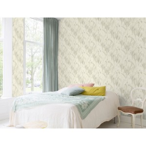 Casadeco|Worn white plain wallpaper with patina effect|Wallpaper 2