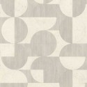 Rasch|Tapete beige cremefarbener Beton Retro-Kreise|Tapeten