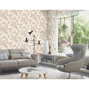 Papeldecor|Yellow floral ethnic-style Wallpaper|Wallpaper 2