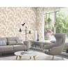 Rasch|Tapete beige cremefarbener Beton Retro-Kreise|Tapeten