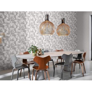 As Creation|Wallpaper arabesque brocade in metallic camel color|Wallpaper 2