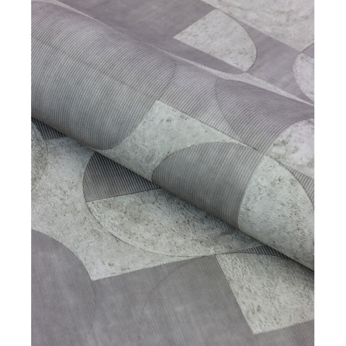 Rasch|Papier peint cercles gris béton moderne|Papier Peint