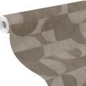 Rasch|Wallpaper brown circles rustic concrete texture|Wallpaper