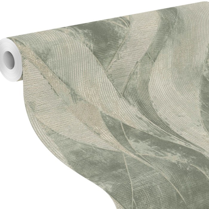 Papeldecor|Papel pintado texturas estilo industrial y grabados de hojas verdes|Papel Pintado