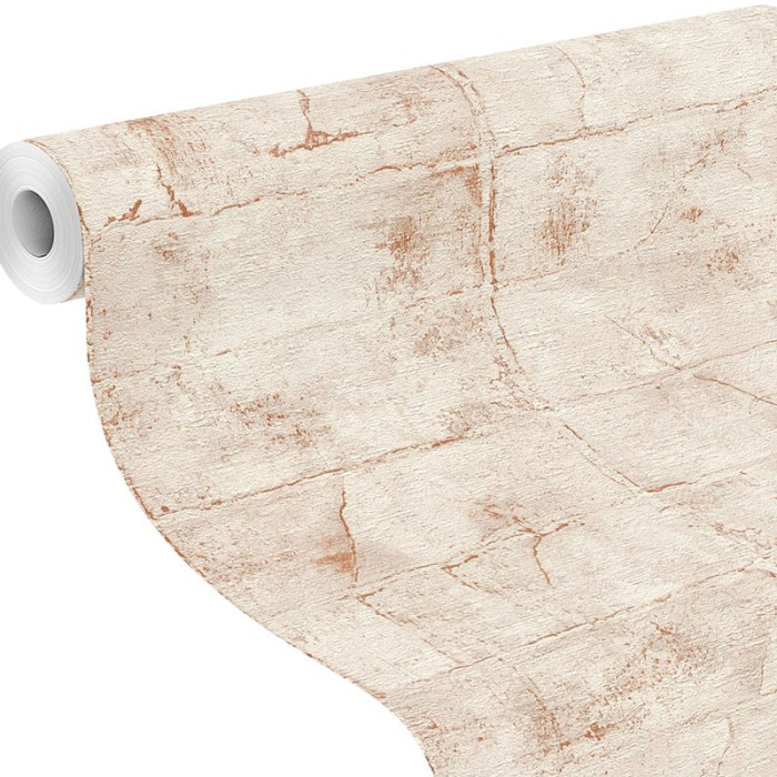 Papeldecor|Papier peint style industriel effet mur crépi blanc|Papier Peint