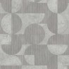 Papeldecor|Grey circles on concrete wall effect wallpaper|Wallpaper