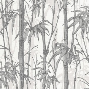 Rasch|Papier peint bambou oriental textile beige et gris|Papier Peint