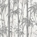 Rasch|Wallpaper oriental bamboo grey silver and white|Wallpaper