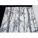 Rasch|Papier peint bambou oriental gris argent et blanc|Papier Peint