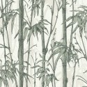 Rasch|Wallpaper oriental bamboo white and green natural|Wallpaper