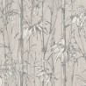 Rasch|Papier peint bambou oriental textile beige et gris|Papier Peint