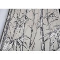 Rasch|Papier peint bambou oriental textile beige et gris|Papier Peint