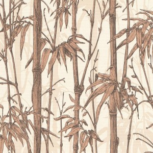 Rasch|Papier peint bambou oriental textile beige et gris|Papier Peint