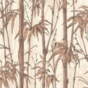 Rasch|Papier peint bambou oriental brun tuile décoratif|Papier Peint
