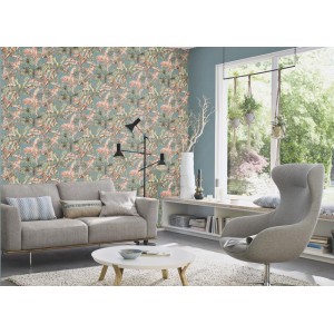 Caselio|Taupe grey wall effect wallpaper|Wallpaper 2