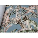 Rasch|Papel pintado tropical palmeras hojas plátano azul|Papel Pintado